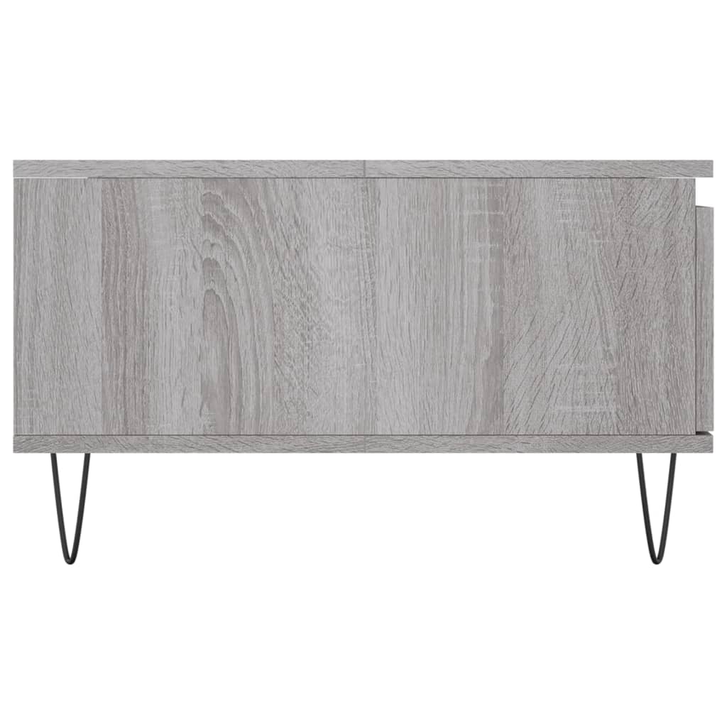 vidaXL Mesa de centro 90x60x35 cm derivados de madeira cinzento sonoma