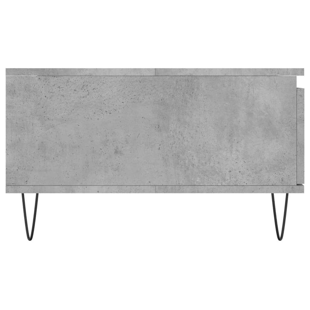 vidaXL Mesa de centro 90x60x35 cm derivados madeira cinzento cimento