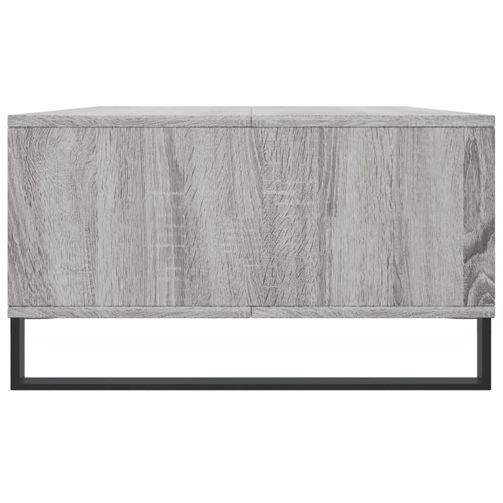 vidaXL Mesa de centro 104x60x35 cm derivados madeira cinzento sonoma