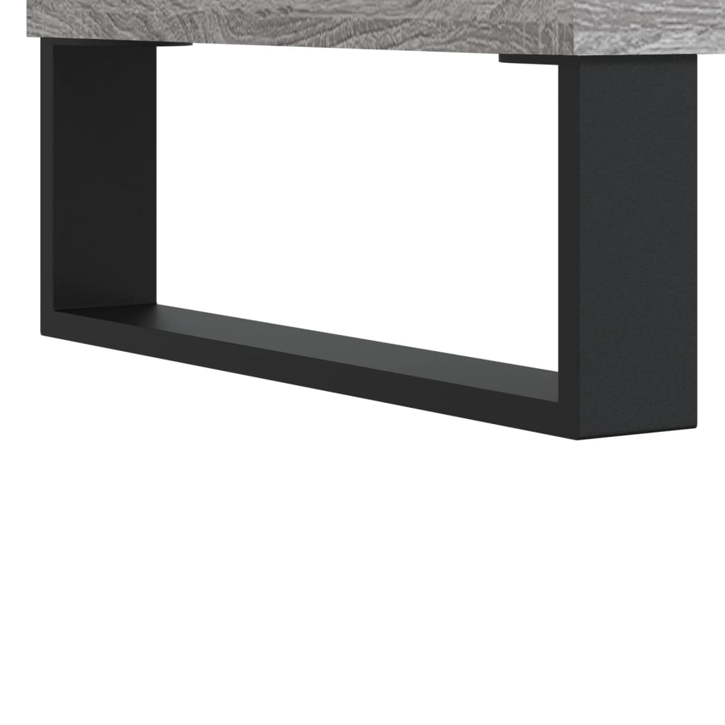 vidaXL Mesa de centro 104x60x35 cm derivados madeira cinzento sonoma