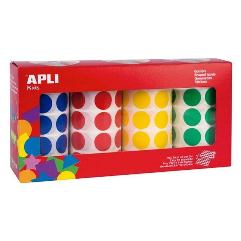 Apli|Etiquetas Apli Redondo 4 Peças (2 Unidades)