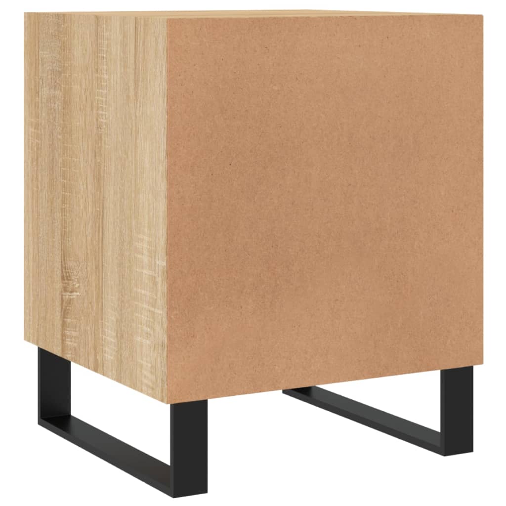 vidaXL Mesa cabeceira 2pcs 40x40x50cm deriv. madeira carvalho sonoma