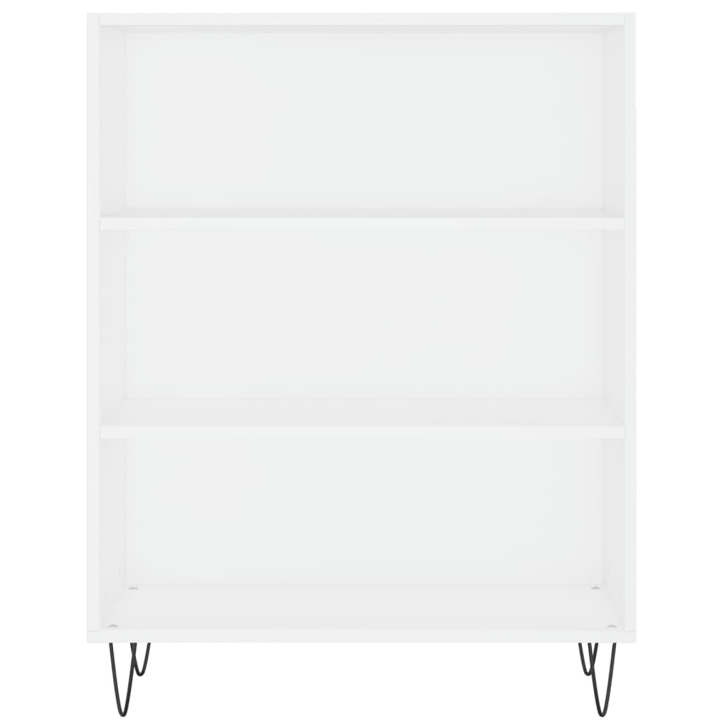 vidaXL Estante 69,5x32,5x90 cm derivados de madeira branco