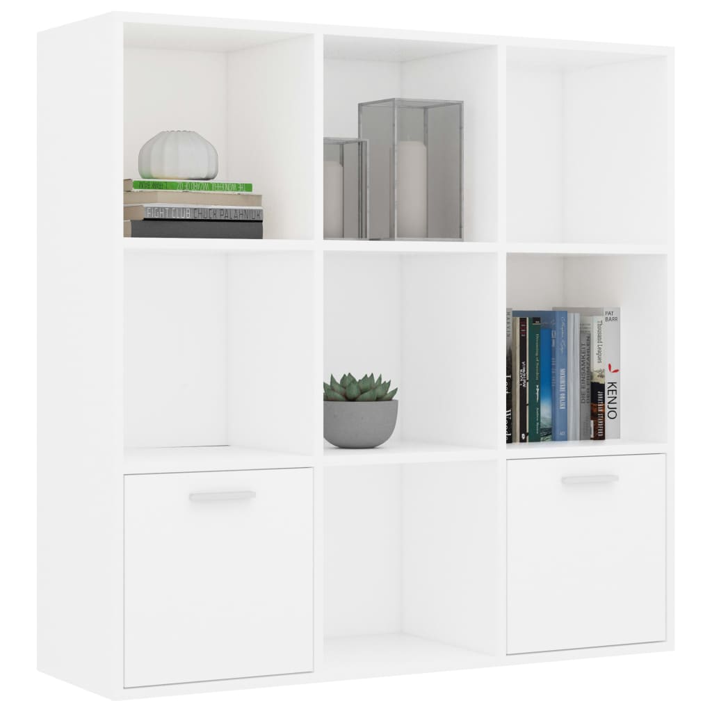 vidaXL Estante 98x30x98 cm derivados de madeira branco