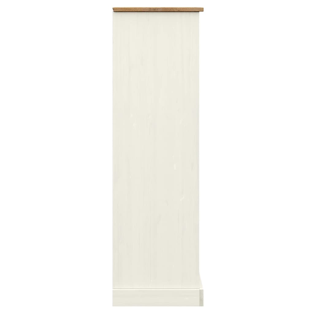 vidaXL Estante VIGO 90x35x114,5 cm madeira de pinho maciça branco