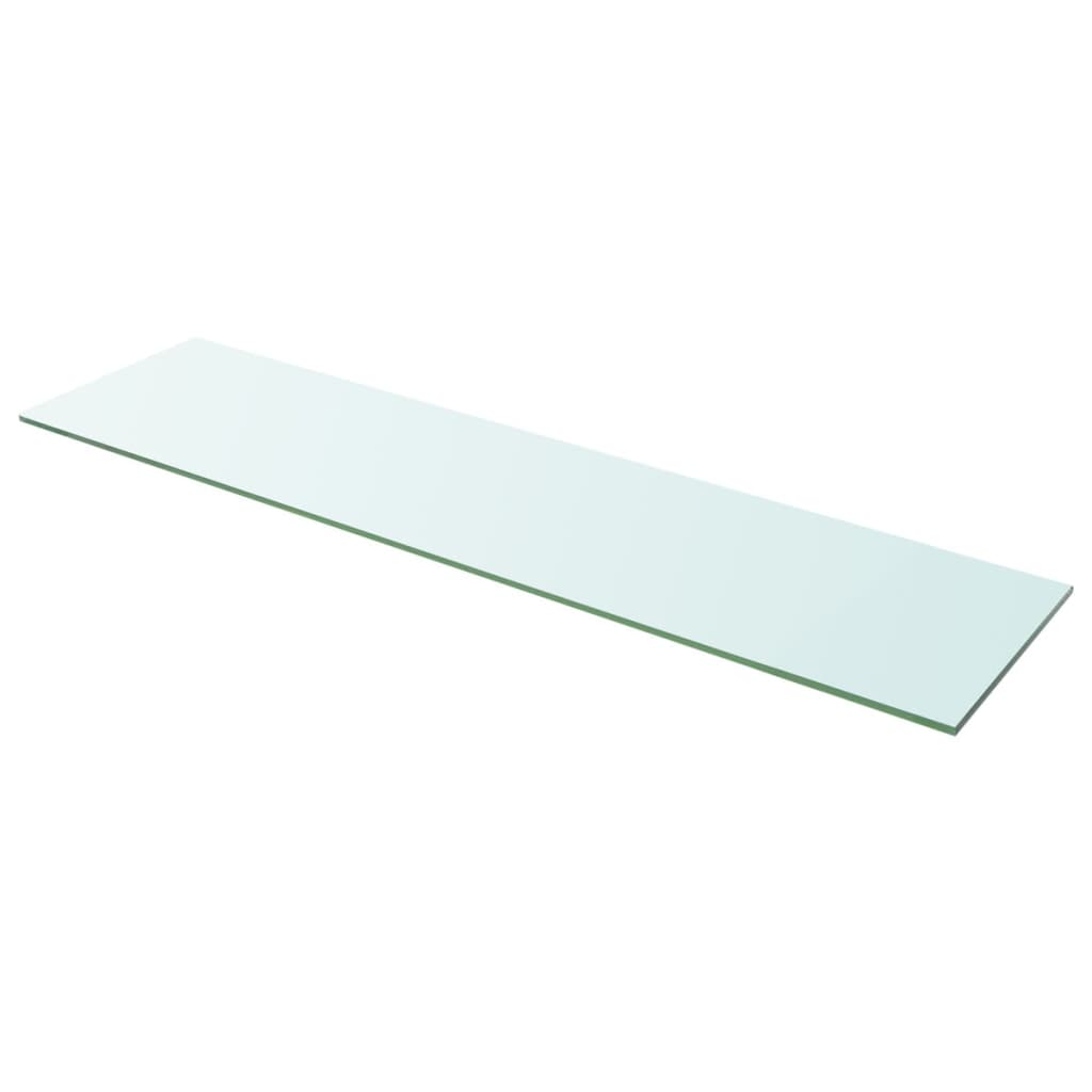 vidaXL Prateleiras 2 pcs 100x25 cm vidro transparente