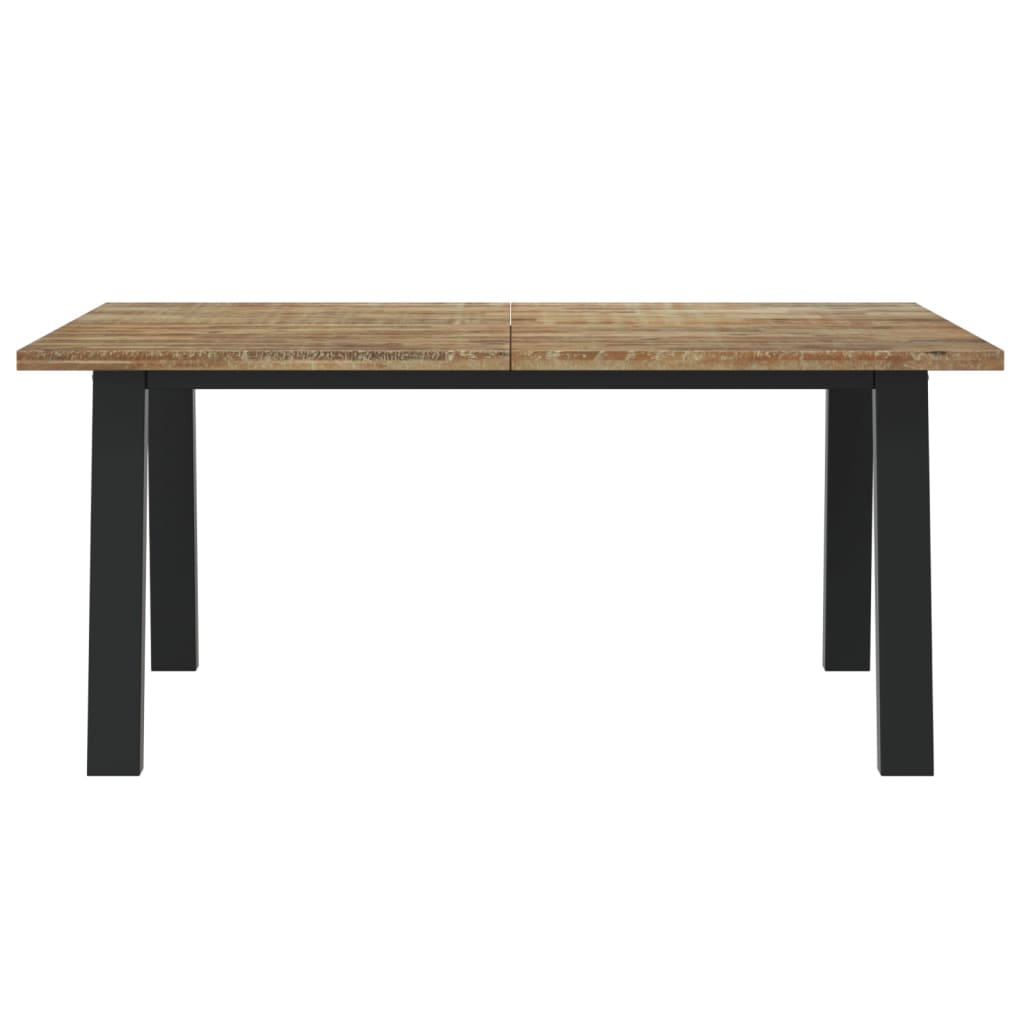 vidaXL Mesa de jantar em madeira de acácia maciça 170x90 cm