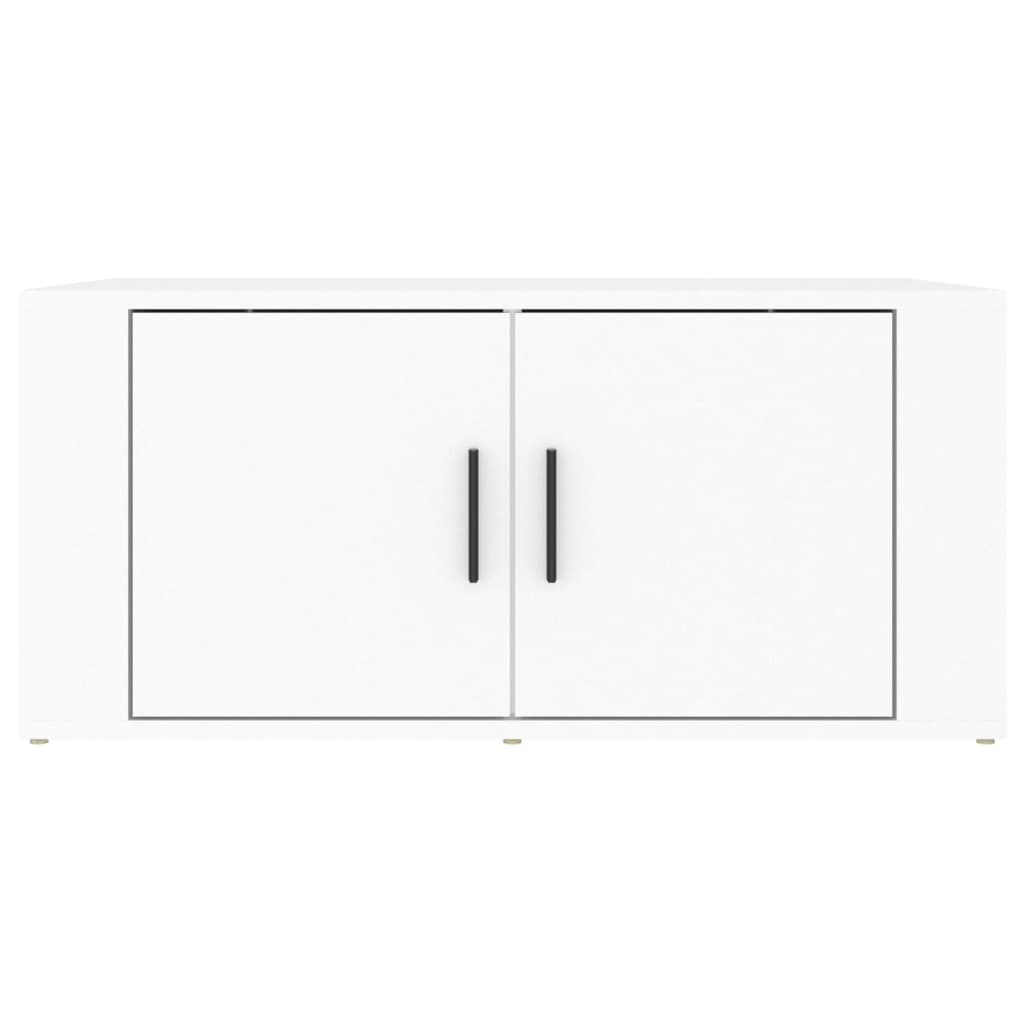 vidaXL Mesa de centro 80x50x36 cm derivados de madeira branco