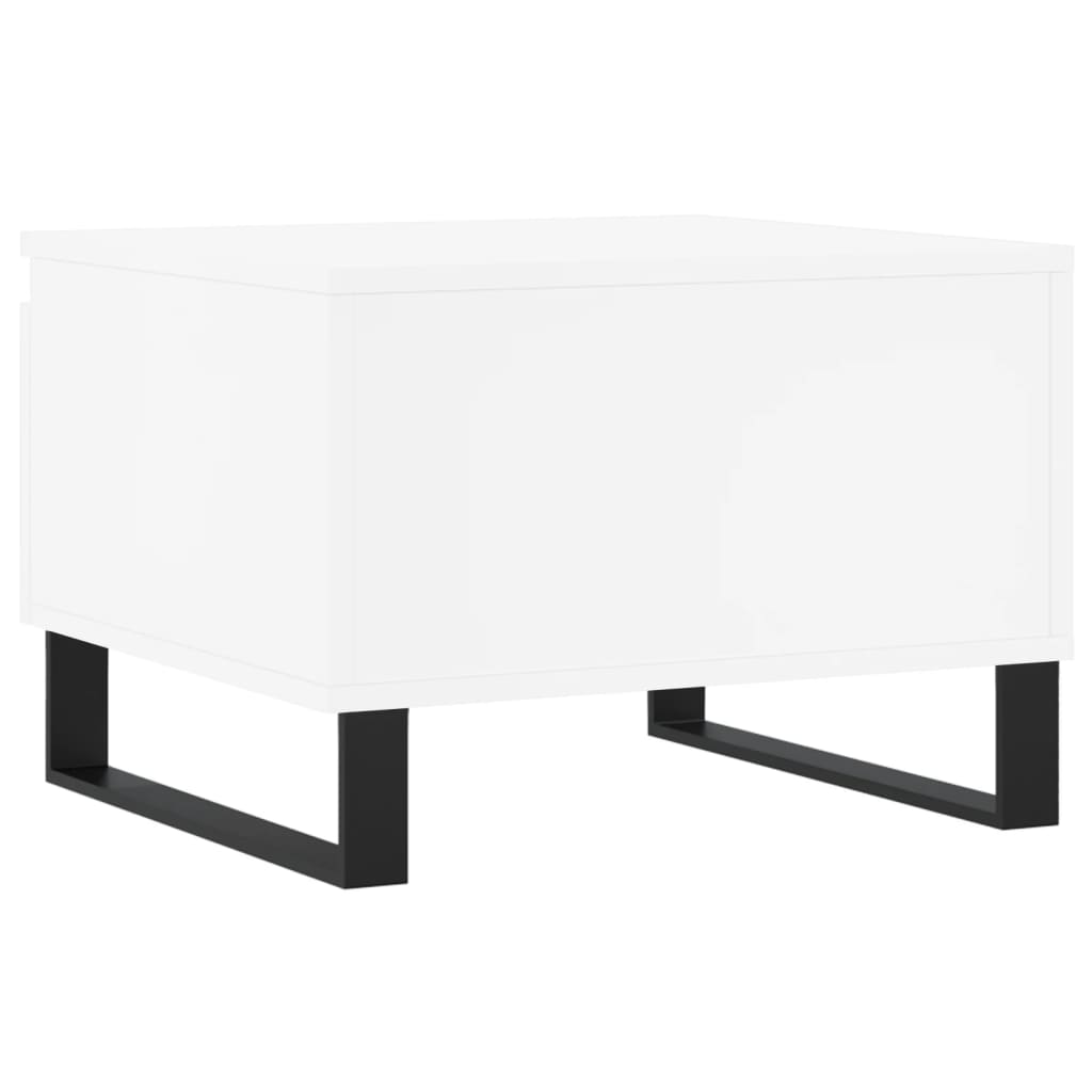 vidaXL Mesa de centro 50x46x35 cm derivados de madeira branco