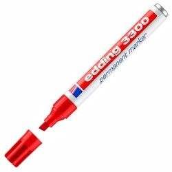 Edding|Rotulador permanente Edding 3300 Vermelho (10 Unidades)