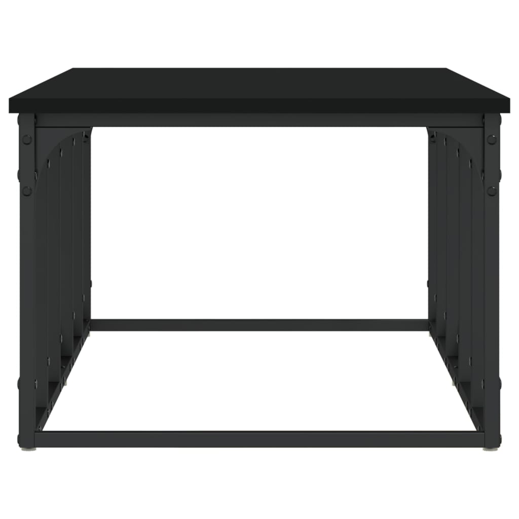 vidaXL Mesa de centro 100x50x35,5 cm derivados de madeira preto