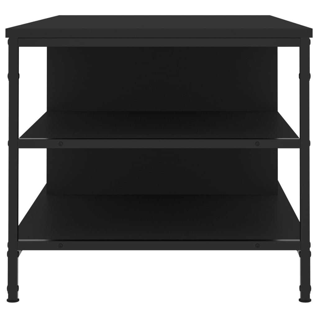 vidaXL Mesa de centro 100x50x45 cm derivados de madeira preto