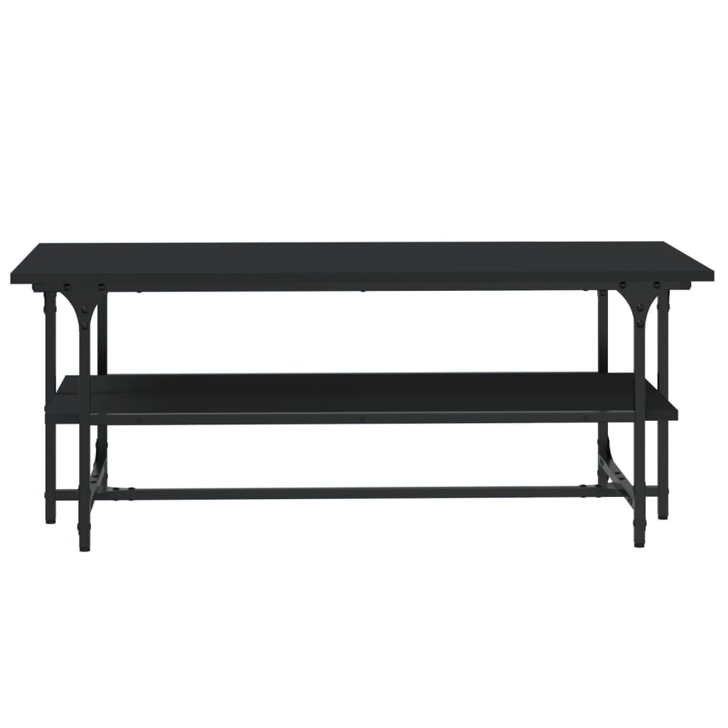 vidaXL Mesa de centro 100x50x40 cm derivados de madeira preto