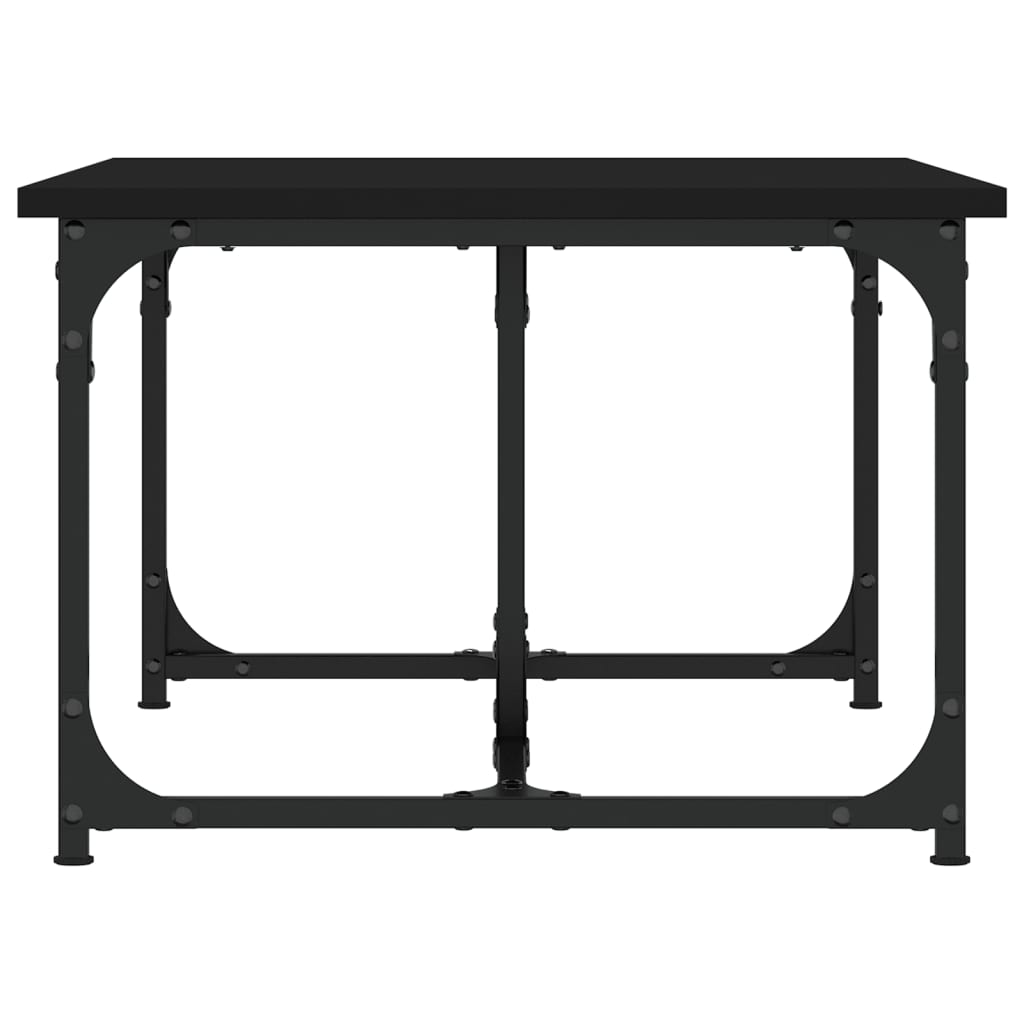 vidaXL Mesa de centro 90x50x35 cm derivados de madeira preto