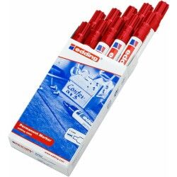 Edding|Rotulador permanente Edding 3300 Vermelho (10 Unidades)