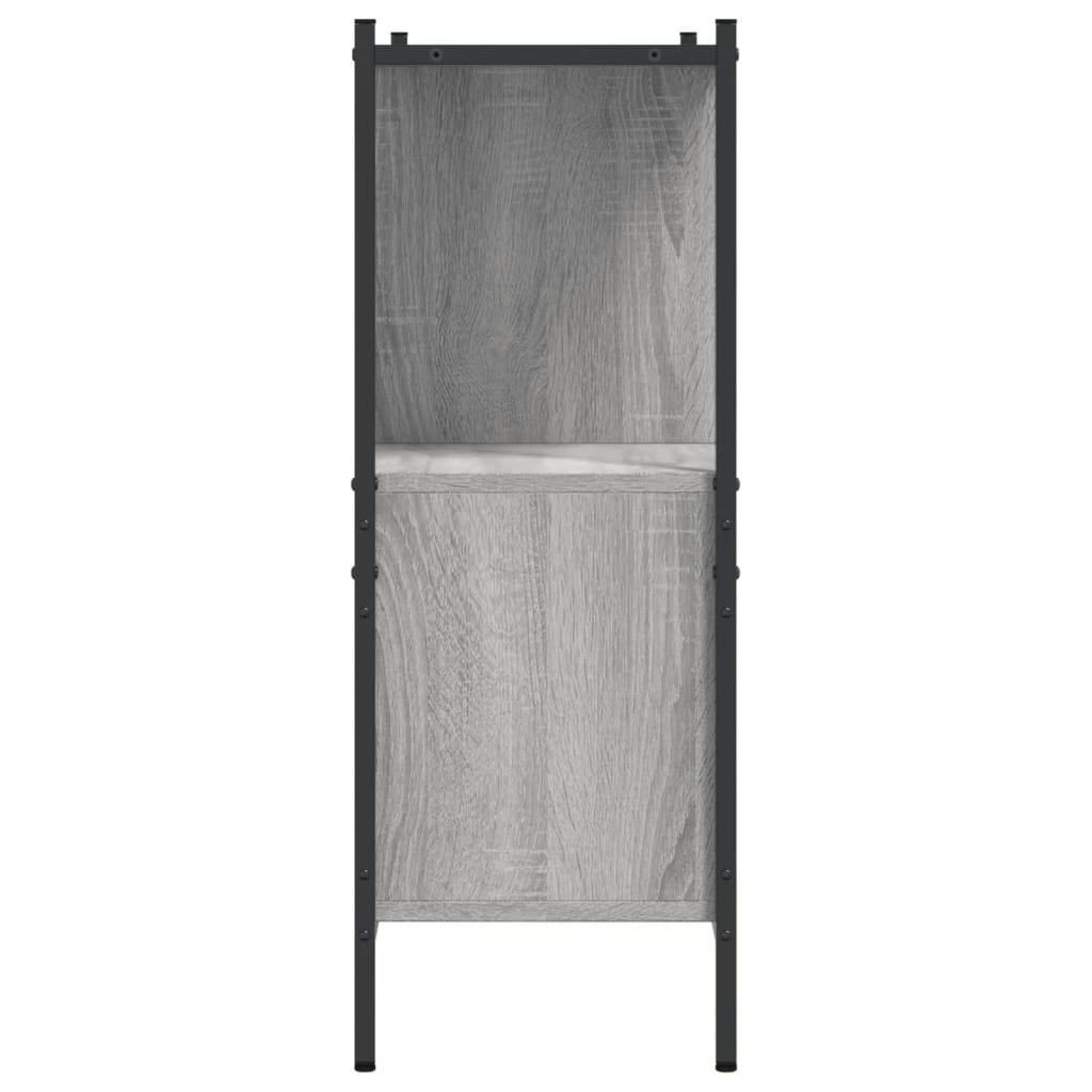 vidaXL Estante 102x28x77,5 cm derivados de madeira cinzento sonoma