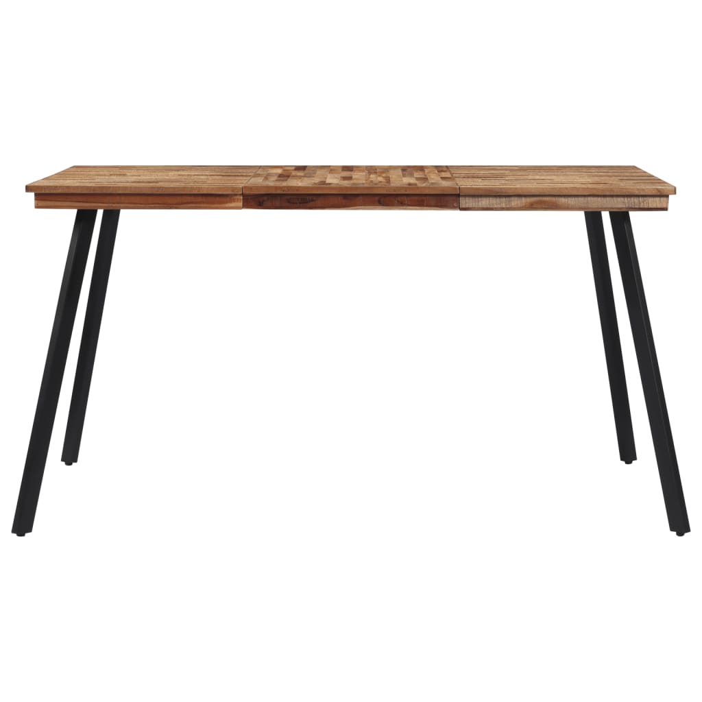 vidaXL Mesa de jantar 148x97x76 cm madeira de teca maciça