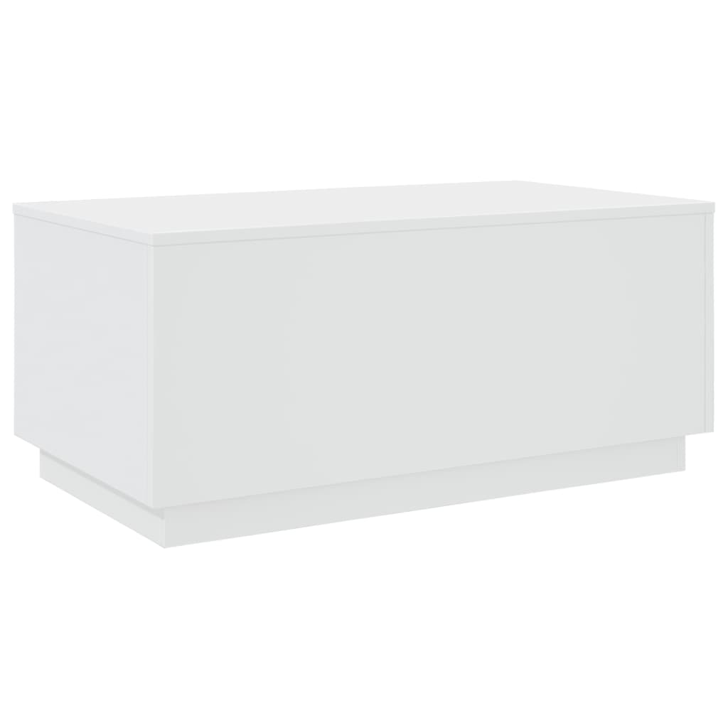 vidaXL Mesa de centro com luzes LED 90x50x40 cm branco