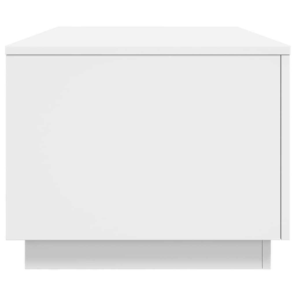 vidaXL Mesa de centro com luzes LED 90x50x40 cm branco