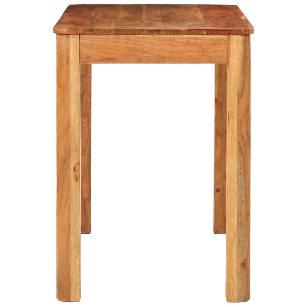 vidaXL Mesa de jantar 110x55x76 cm madeira de acácia maciça