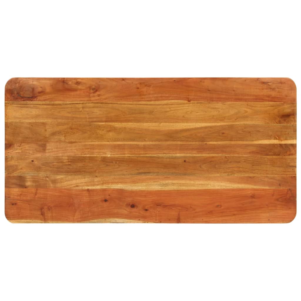 vidaXL Mesa de jantar 110x55x76 cm madeira de acácia maciça