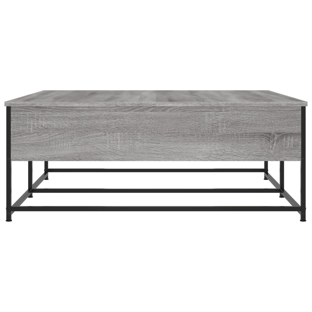 vidaXL Mesa de centro 100x99x40 cm derivados madeira cinzento sonoma