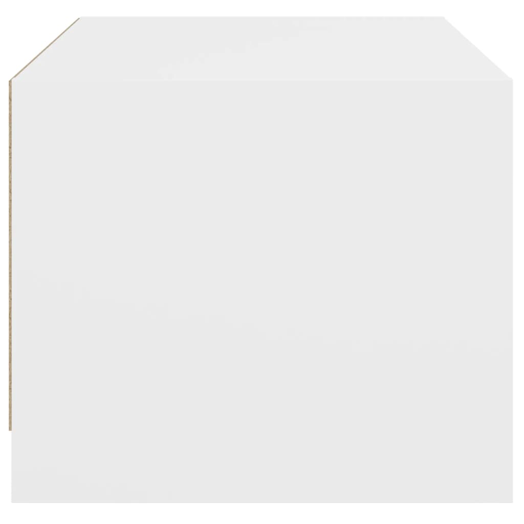 vidaXL Mesa de centro c/ portas de vidro 68x50x42 cm branco