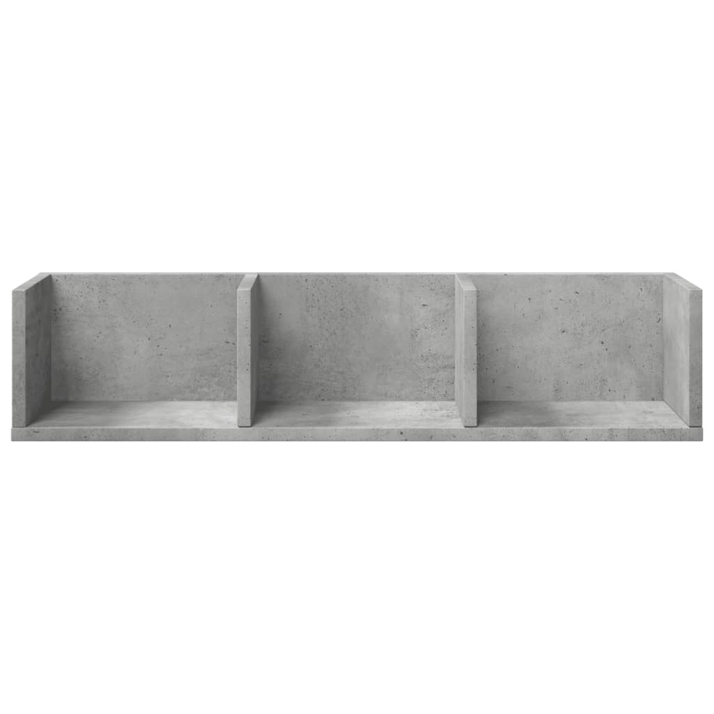 vidaXL Armários parede 2 pcs 75x18x16,5cm deriv. madeira cinza cimento