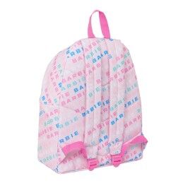 Barbie|Mochila Escolar Barbie Logomania Rosa Claro 33 x 42 x 15 cm