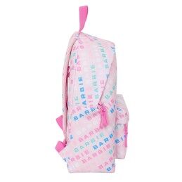 Barbie|Mochila Escolar Barbie Logomania Rosa Claro 33 x 42 x 15 cm