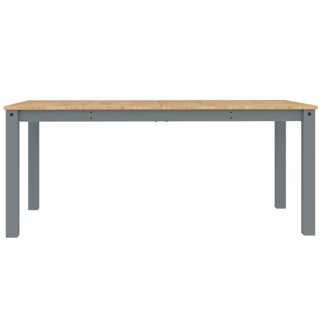 vidaXL Mesa de jantar Panama 180x90x75 cm pinho maciço cinzento