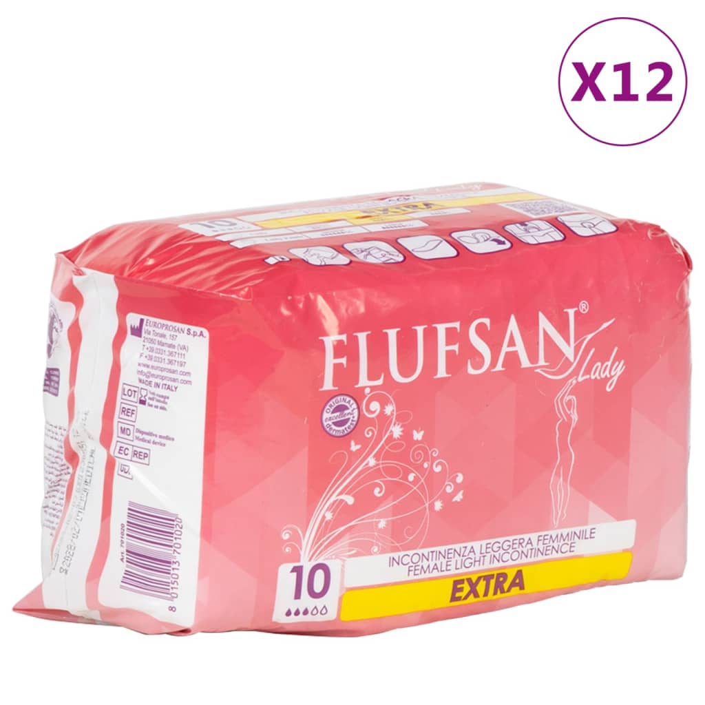 Flufsan Protetor absorvente feminino 120 pcs