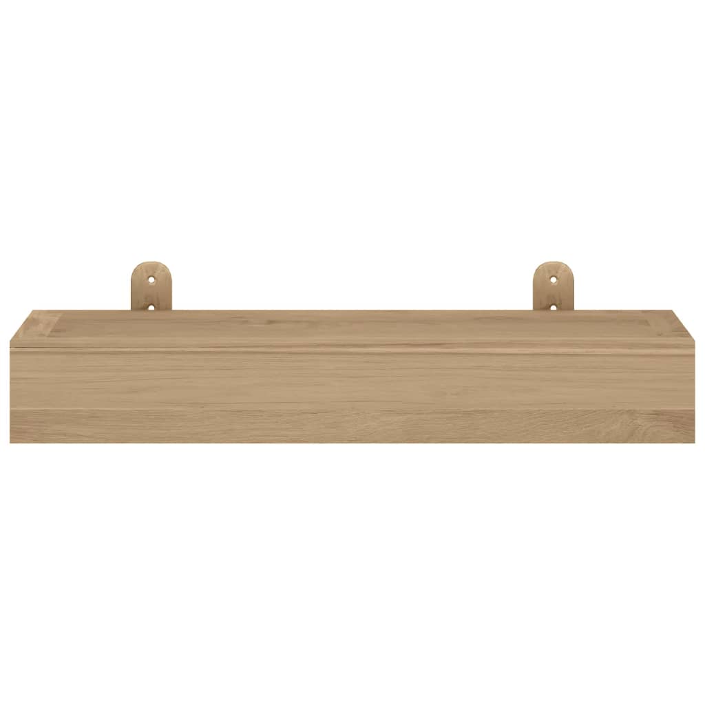 vidaXL Prateleiras de parede 2 pcs 40x15x4 cm madeira de teca maciça