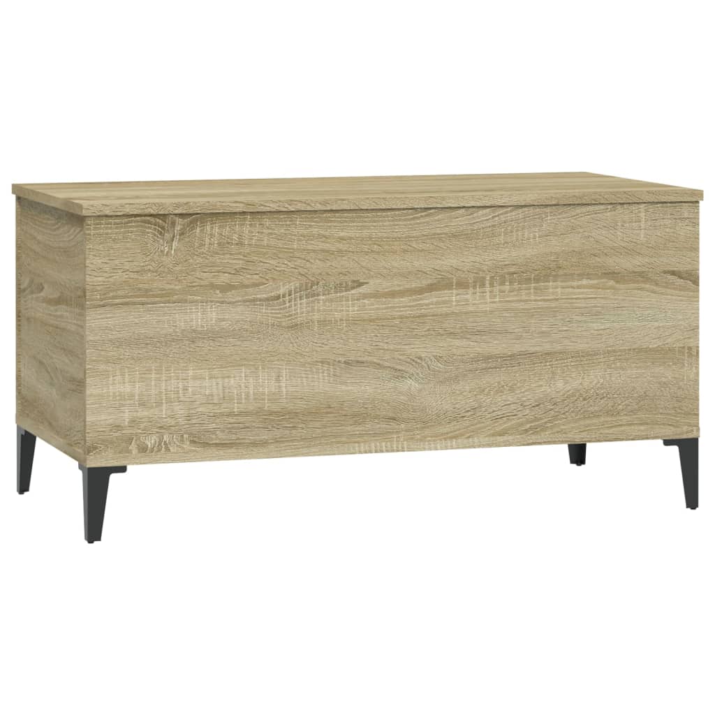 vidaXL Mesa de centro 90x44,5x45 cm derivados madeira carvalho sonoma