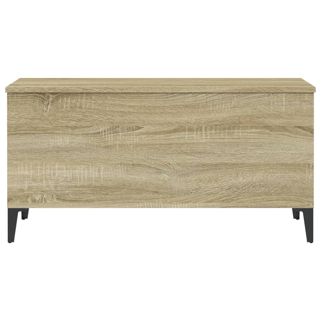 vidaXL Mesa de centro 90x44,5x45 cm derivados madeira carvalho sonoma