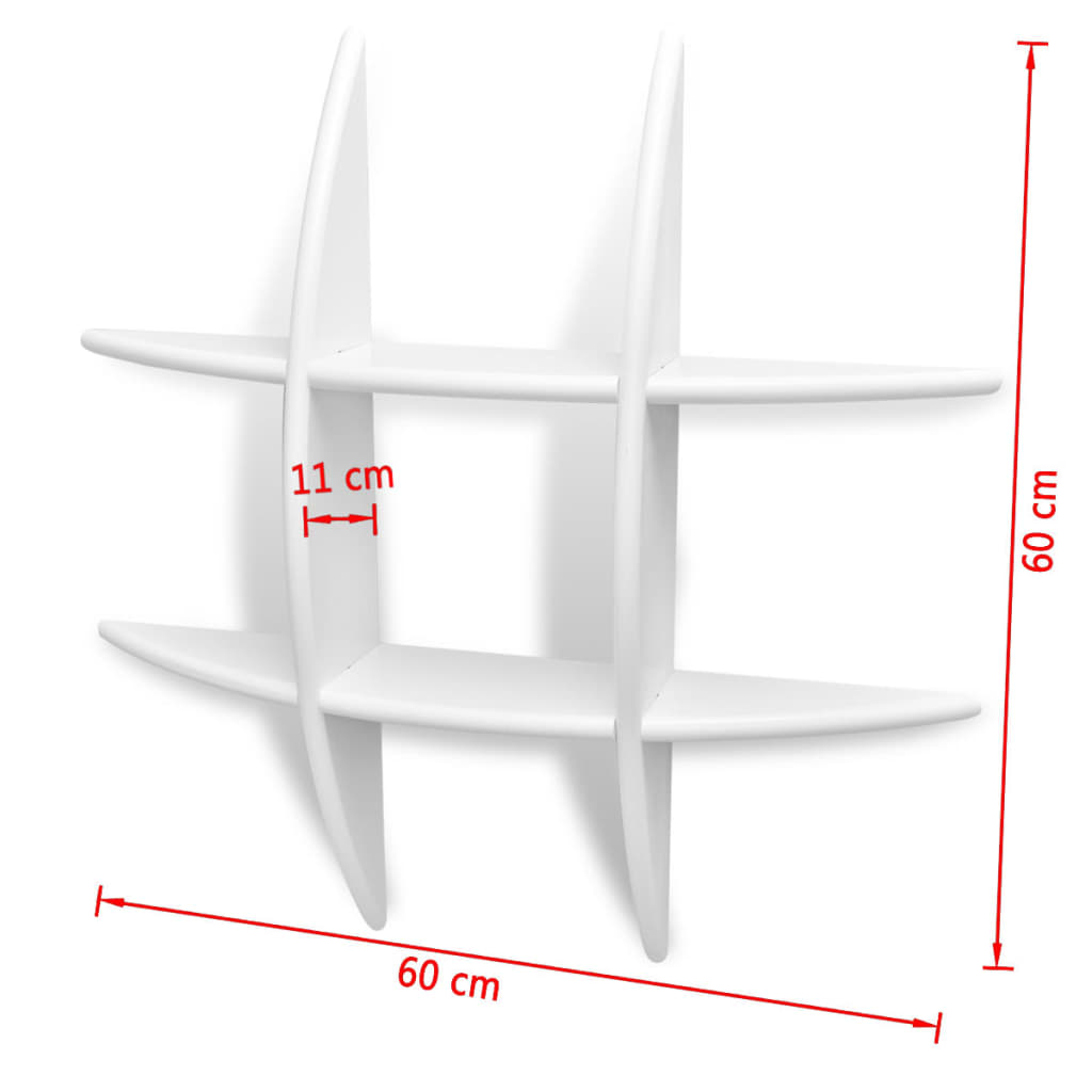 Prateleira de parede MDF branco