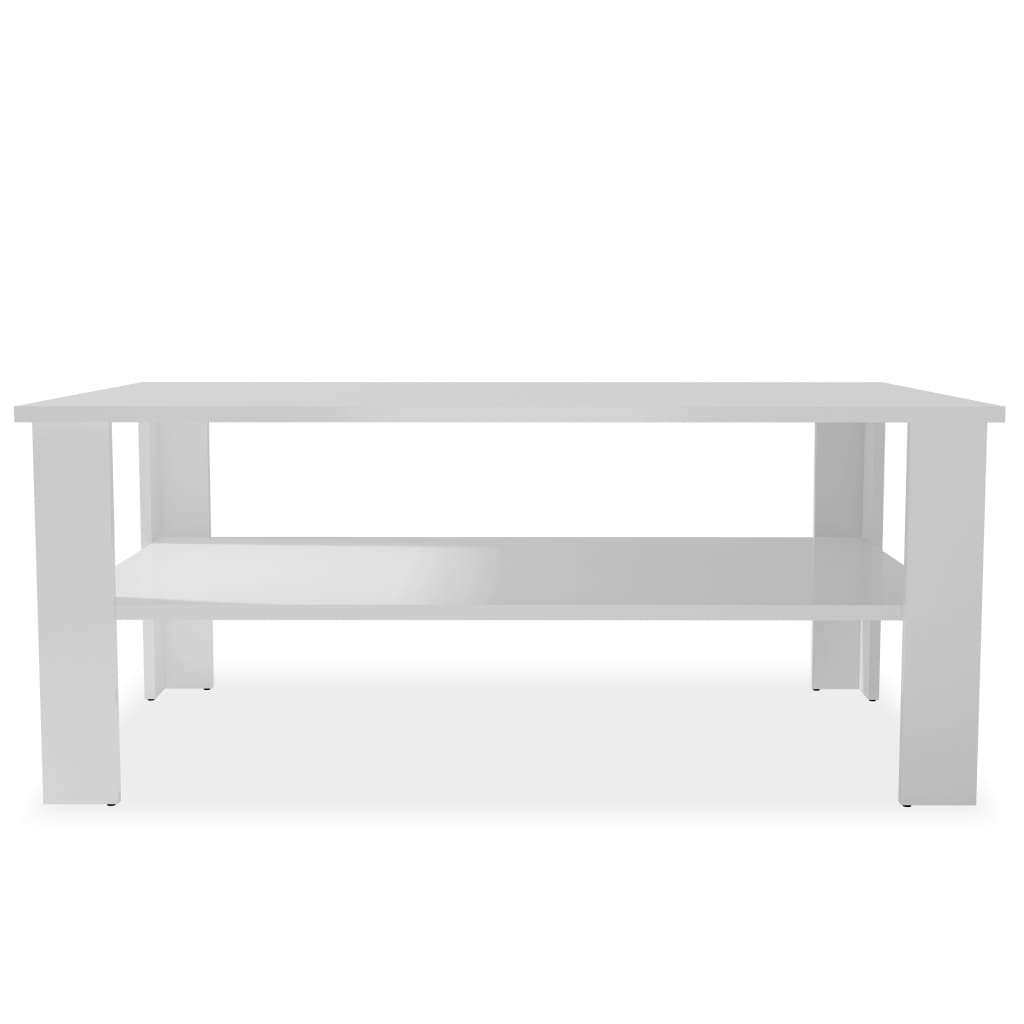 vidaXL Mesa de centro em aglomerado 100x59x42 cm branco