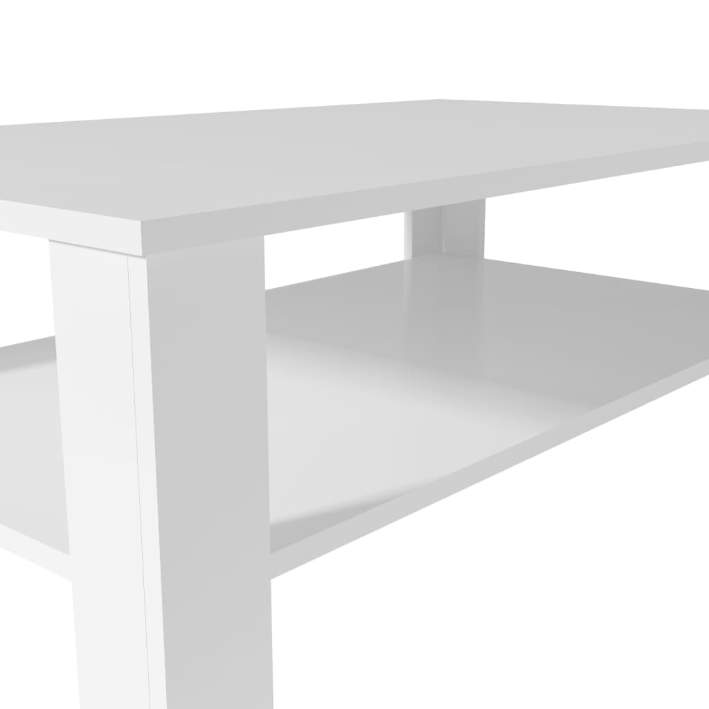 vidaXL Mesa de centro em aglomerado 100x59x42 cm branco