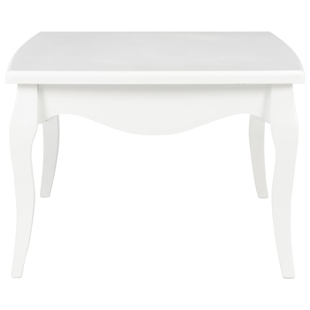 vidaXL Mesa de centro 110x60x40 cm madeira de pinho maciça branco