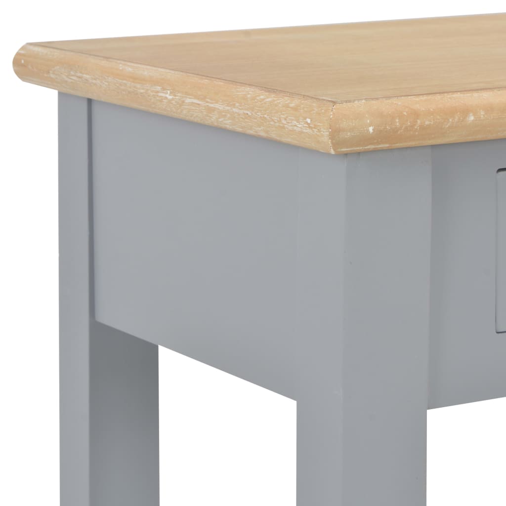 vidaXL Mesa consola 110x35x80 cm madeira cinzento