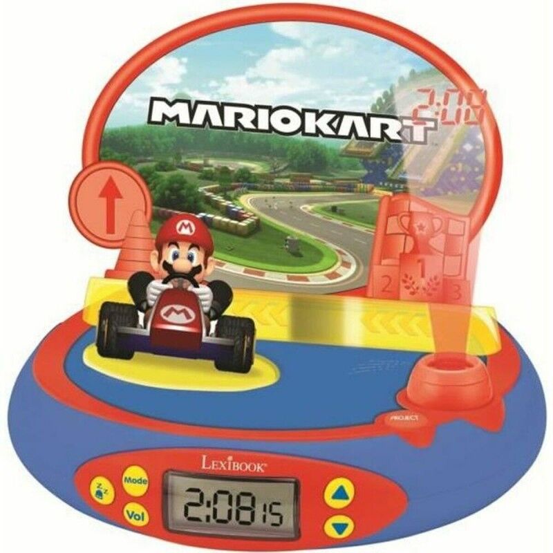Lexibook|Relógio-Despertador Lexibook Mario Kart Projector com som