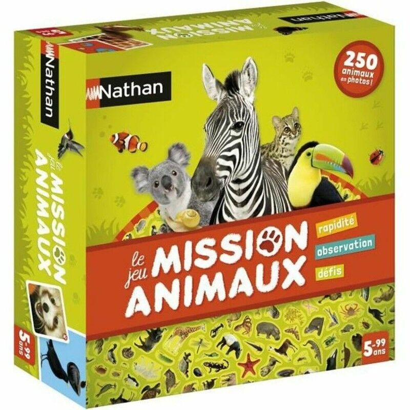 Nathan|Jogo de Mesa Nathan Mission animaux (FR) Nathan|Jogo de Mesa Nathan Mission animaux (FR)