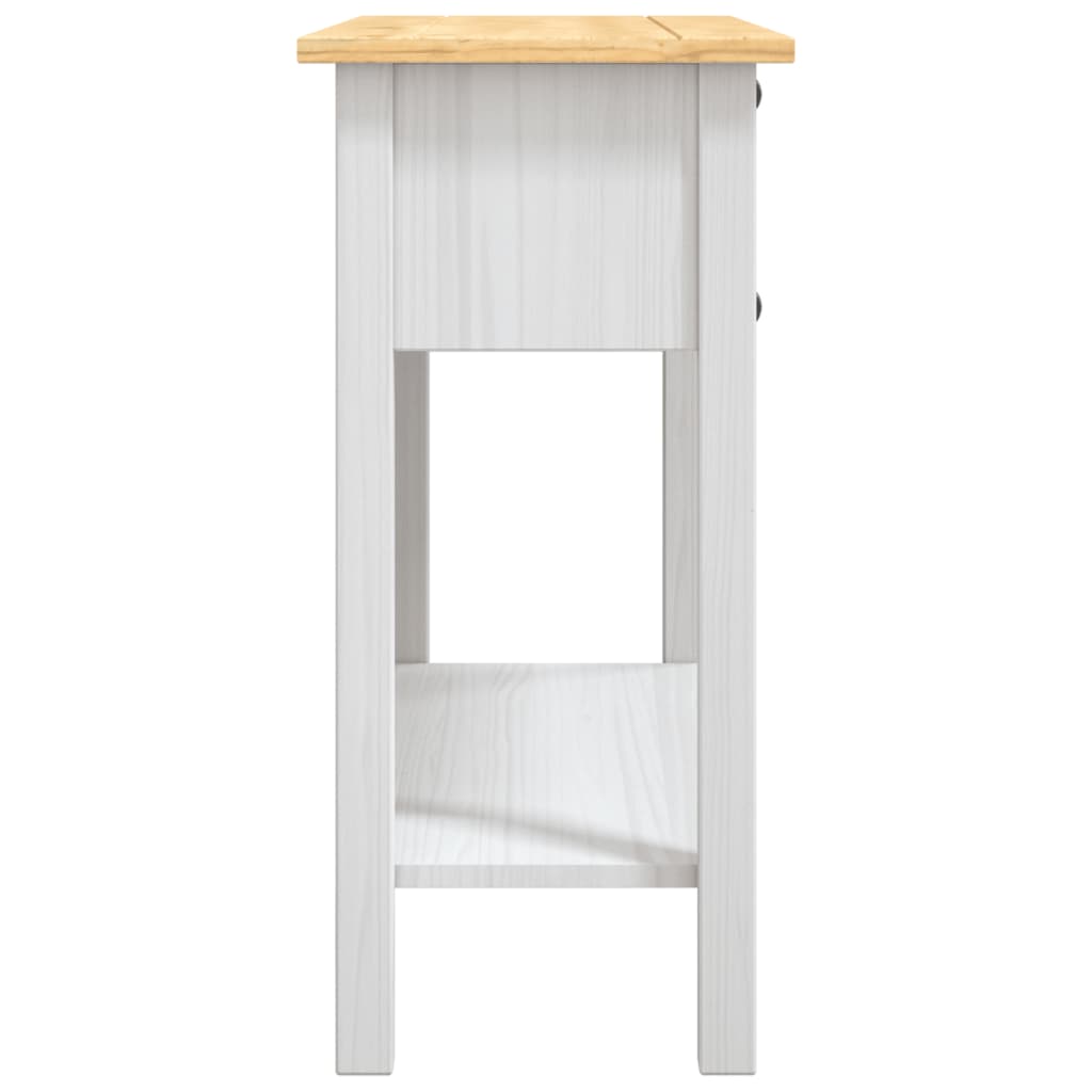 vidaXL Mesa consola Corona pinho mexicano 90x34,5x73 cm branco