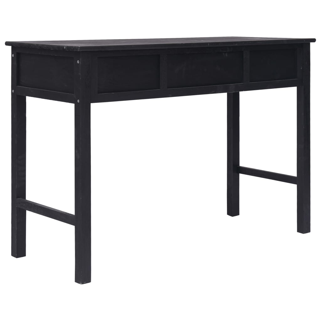 vidaXL Mesa consola 110x45x76 cm madeira preto