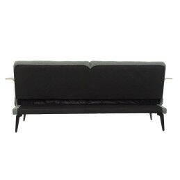 DKD Home Decor|Sofá-cama DKD Home Decor 203 x 87 x 81 cm Preto Metal Castanho Verde