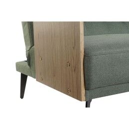DKD Home Decor|Sofá-cama DKD Home Decor 203 x 87 x 81 cm Preto Metal Castanho Verde