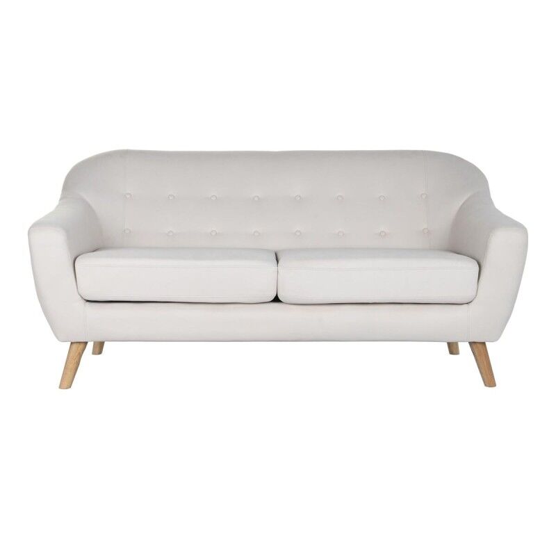 DKD Home Decor|Sofá DKD Home Decor Natural Poliéster Madeira da borracha Creme (172 x 82 x 82 cm) DKD Home Decor|Sofá DKD Home Decor Natural Poliéster Madeira da borracha Creme (172 x 82 x 82 cm)