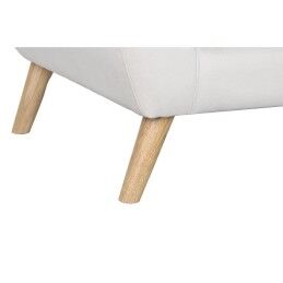 DKD Home Decor|Sofá DKD Home Decor Natural Poliéster Madeira da borracha Creme (172 x 82 x 82 cm)