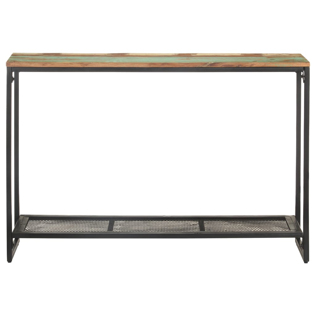 vidaXL Mesa consola 110x35x75 cm madeira recuperada maciça