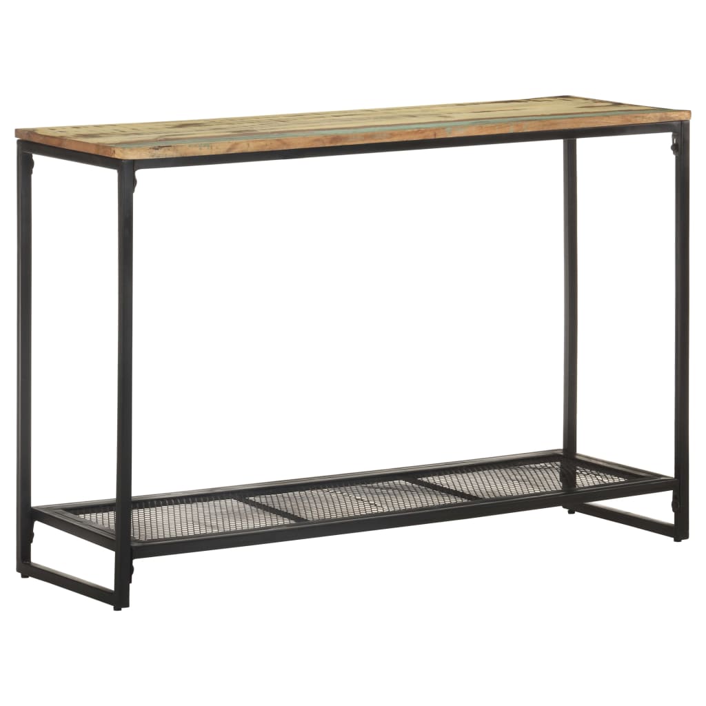 vidaXL Mesa consola 110x35x75 cm madeira recuperada maciça